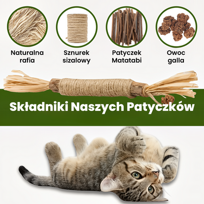 Patyczki Veluvia - Dla zdrowych zębów, świeżego oddechu i spokojnego kota